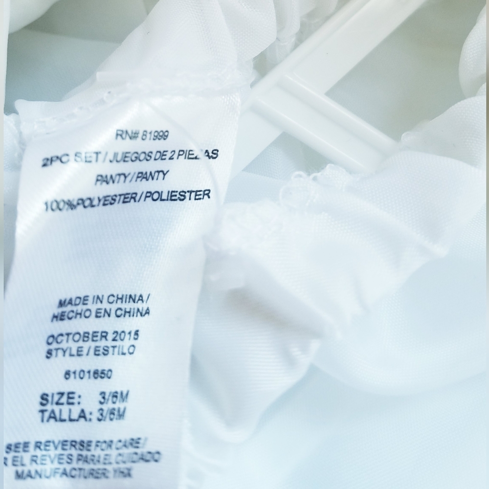 NEW Baby Beri White Ruffle Flower Formal Dress Size 3/6M - Picture 11 of 11